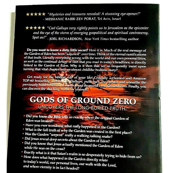 Gods of Ground Zero Edens Secrets Prophecy Christian Book Study Truth C. Gallups - Picture 4 of 9